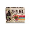 Doosje Shelma kattenpouches Fish Selection met 12 pouches natvoer voor katten in vier smaken