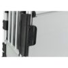 Detail van de veiligheidssluiting op de deur van de autobench