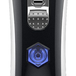 wahl-smart-clip-detail-bediening.jpg Detailweergave van de bediening en schakelaars van de Wahl Smart Clip hondentondeuse met precisie-controls