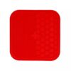 Eat Slow Live Longer likmat Duo in rood met nopjes en honingraat patroon