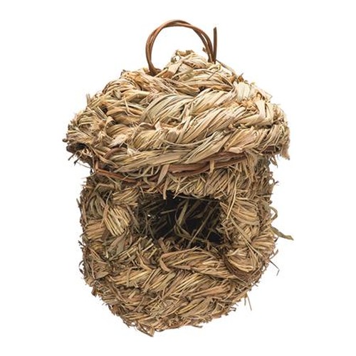 Naturel vogelnest van berggras met opening voor kleine vogels