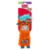 Oranje KONG Kickeroo Highland Cow met blauwe kuif in de verpakking