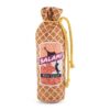 P.L.A.Y. Salami Slammer kicker met catnip in de vorm van een salami met geel touwtje