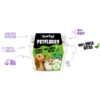 YowUp! Petflurry hondenyoghurt: vetarme, lactosevrije yoghurt met stukjes 100% eend