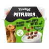 YowUp! Petflurry hondenyoghurt met stukjes eend, voorkant van het bakje